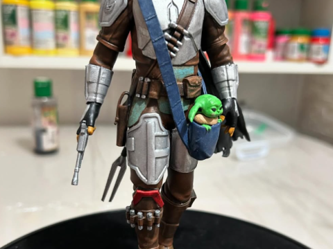 Din Djarin Mandalorian Mando 3D Принт Модель