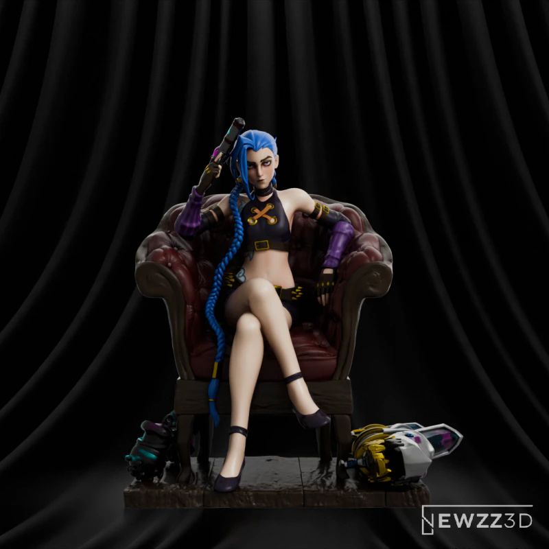 Jinx Arcano personalizzato Modello di stampa 3D .c4d .max .obj .3ds .fbx .stl .blend 