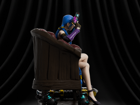 Jinx Arcane Custom 3D Print Model