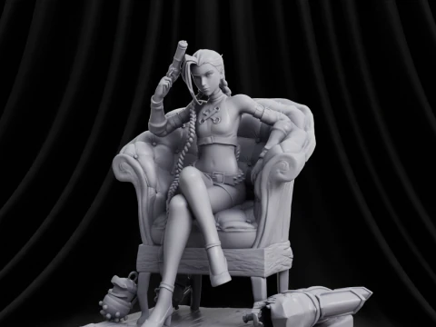 Jinx Arcano personalizzato Modello di stampa 3D