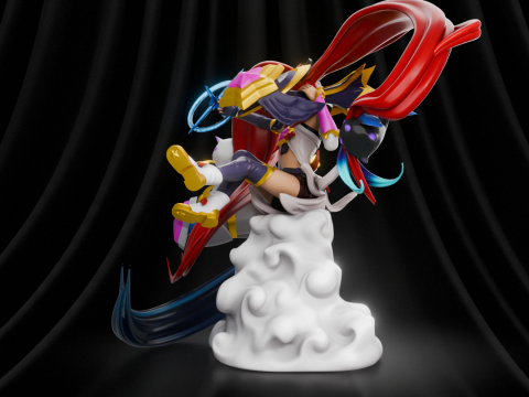 Jinx Star Guardian League of Legends Modelo de Impressão 3D