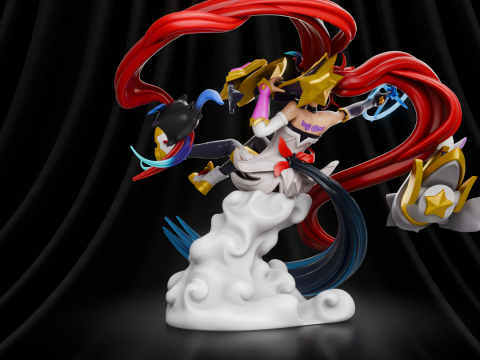 Jinx Star Guardian League of Legends Modelo de Impressão 3D