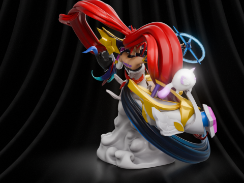 Jinx Star Guardian League of Legends Modelo de Impressão 3D