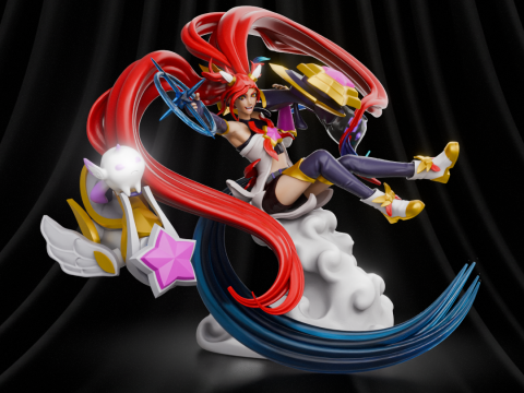 Jinx Star Guardian League of Legends Modelo de Impressão 3D