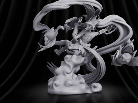 Jinx Star Guardian League of Legends Modelo de Impressão 3D