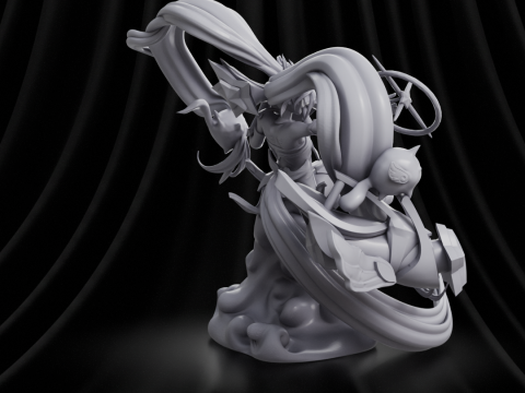 Jinx Star Guardian League of Legends Modelo de Impressão 3D