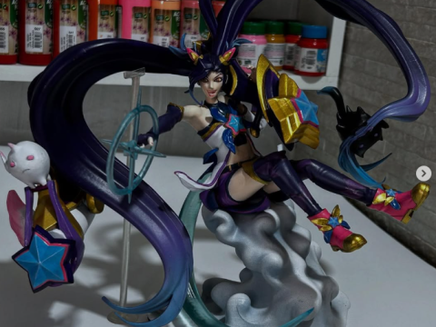 Jinx Star Guardian League of Legends Modelo de Impressão 3D