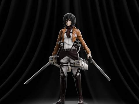 Mikasa Ackerman - Attack on Titan 3D प्रिंट मॉडल