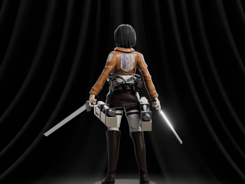 Mikasa Ackerman - Attack on Titan 3D प्रिंट मॉडल