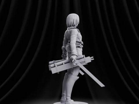 Mikasa Ackerman - Attack on Titan 3D प्रिंट मॉडल