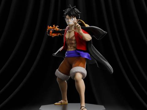 Luffy - One Piece 3Dプリントモデル