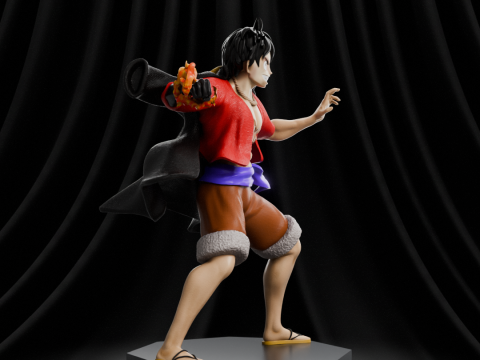 Luffy - One Piece 3Dプリントモデル