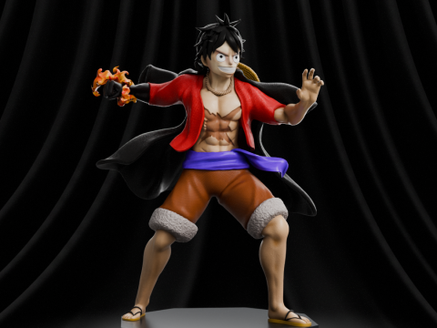 Luffy - One Piece 3Dプリントモデル