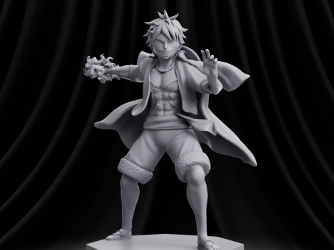 Luffy - One Piece 3Dプリントモデル