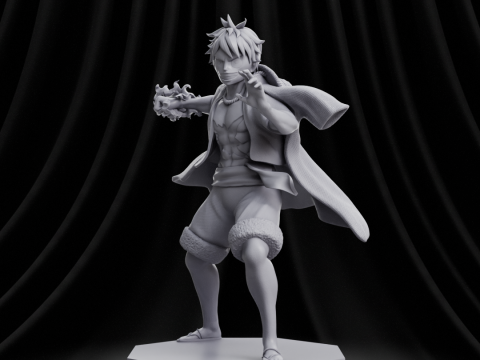 Luffy - One Piece 3Dプリントモデル