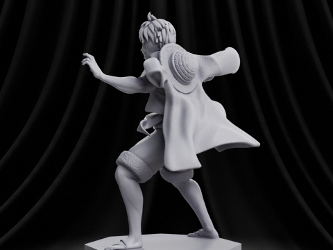 Luffy - One Piece 3Dプリントモデル