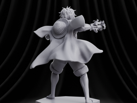 Luffy - One Piece 3Dプリントモデル