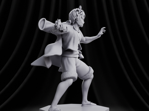 Luffy - One Piece 3Dプリントモデル