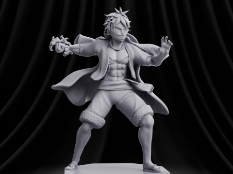 Luffy - One Piece 3Dプリントモデル