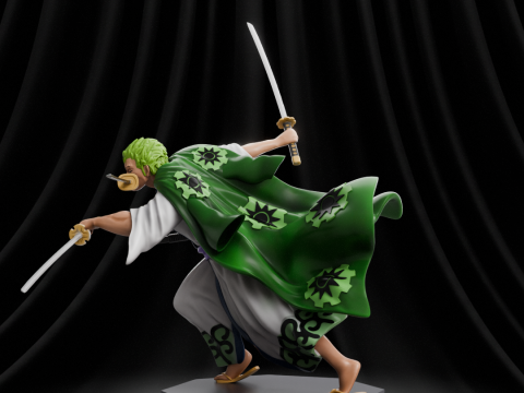 Roronoa Zoro - One Piece 3D 프린트 모델