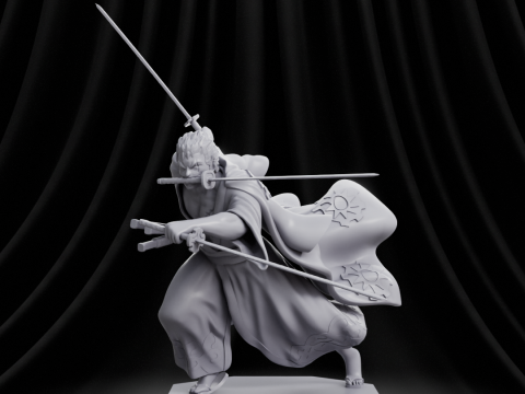 Roronoa Zoro - One Piece 3D 프린트 모델