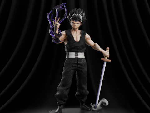 Hiei - Yu Yu Hakusho 3D Print Model