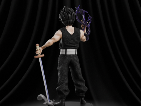 Hiei - Yu Yu Hakusho Model Cetak 3D