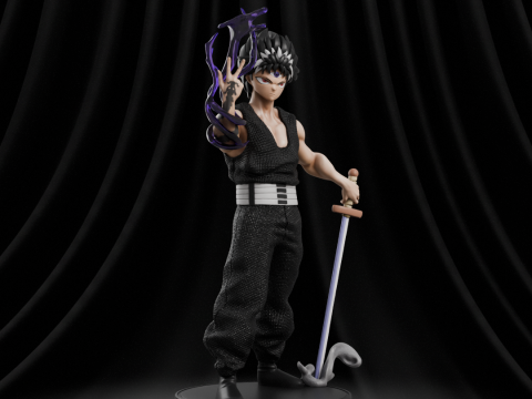 Hiei - Yu Yu Hakusho Model Cetak 3D