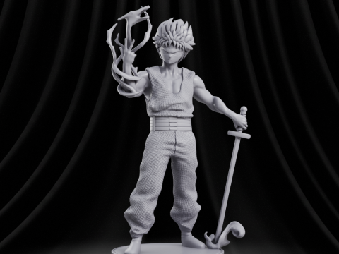 Hiei - Yu Yu Hakusho Model Cetak 3D