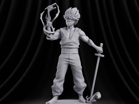 Hiei - Yu Yu Hakusho Model Cetak 3D