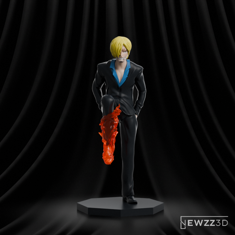 Sanji - One Piece Model do druku 3D .c4d .max .obj .3ds .fbx .stl .blend