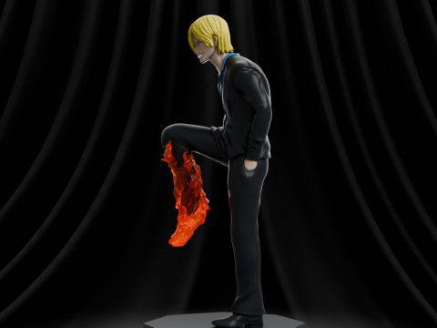 Sanji - One Piece Model do druku 3D