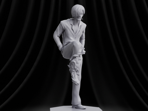 Sanji - One Piece Model do druku 3D