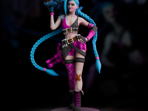 Jinx Classic - League of Legends 3D Принт Модель