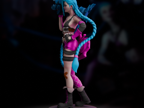 Jinx Classic - League of Legends 3D Принт Модель