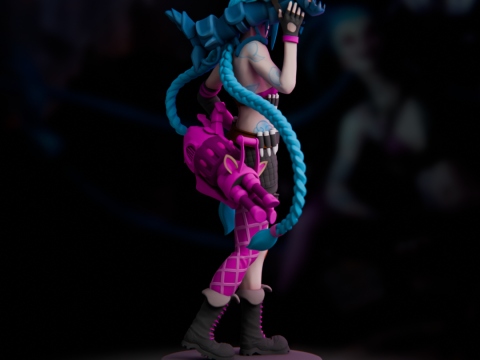 Jinx Classic - League of Legends 3D Принт Модель