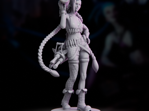 Jinx Classic - League of Legends 3D Принт Модель