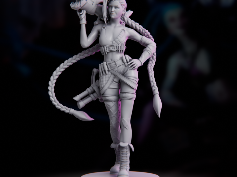 Jinx Classic - League of Legends 3D Принт Модель