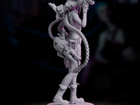 Jinx Classic - League of Legends 3D Принт Модель
