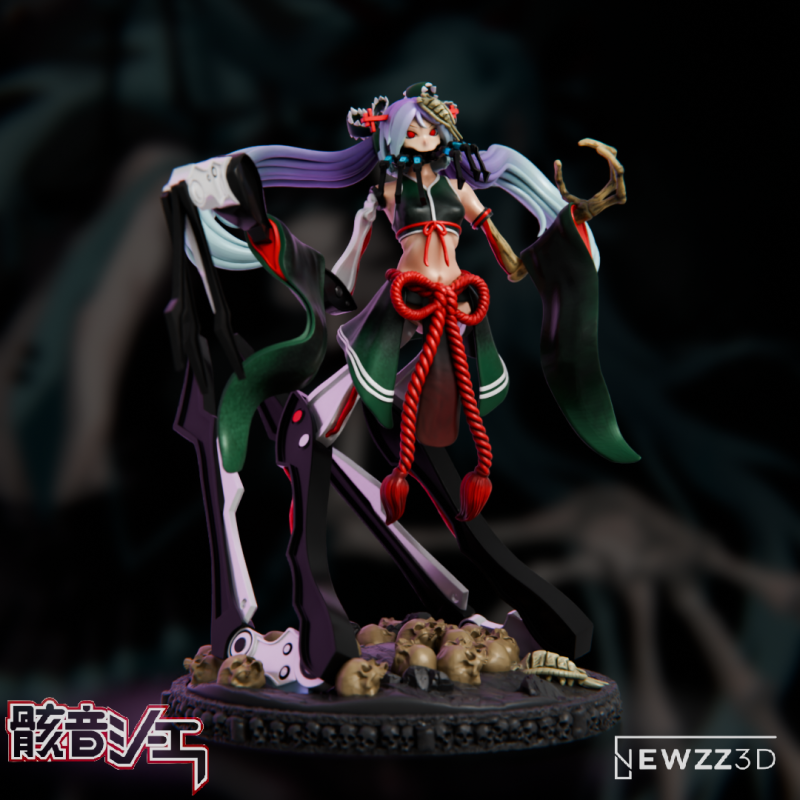 Hatsune Miku - Calne Ca Model Cetak 3D .c4d .max .obj .3ds .fbx .stl .blend