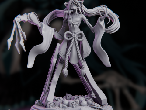 Hatsune Miku - Calne Ca Model Cetak 3D