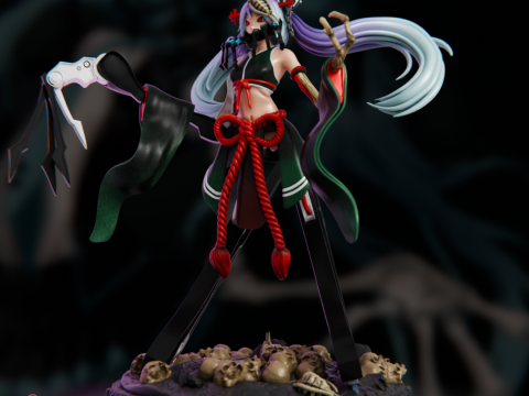 Hatsune Miku - Calne Ca Model Cetak 3D