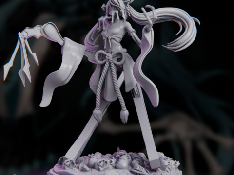 Hatsune Miku - Calne Ca Model Cetak 3D
