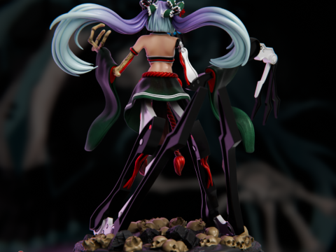 Hatsune Miku - Calne Ca Model Cetak 3D