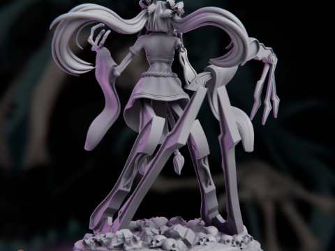 Hatsune Miku - Calne Ca Model Cetak 3D