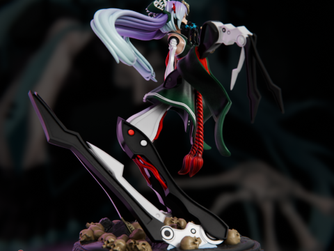 Hatsune Miku - Calne Ca Model Cetak 3D