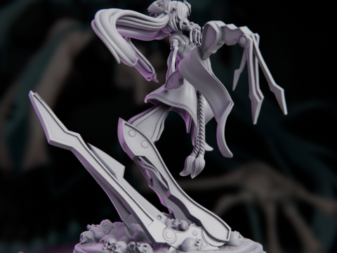 Hatsune Miku - Calne Ca Model Cetak 3D