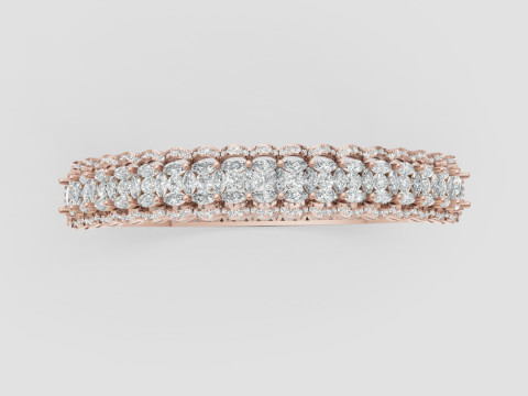 3D Printable Jewelry design of Bangle with diamonds 3D 模型