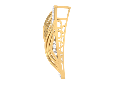 3D Printable Cad jewelry design of Lady diamond Pendant Model 3D
