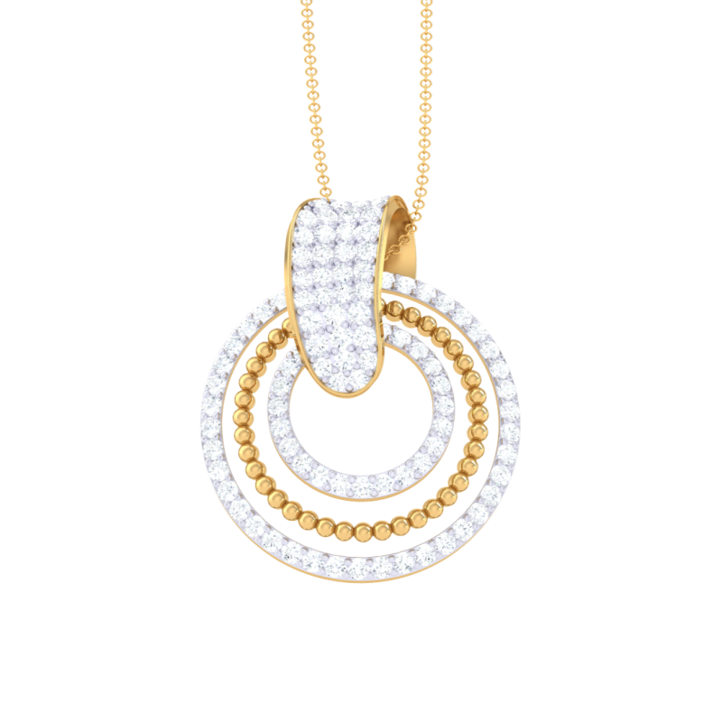 3D Printable Cad jewelry design of Lady diamond Pendant Modelo 3D .c4d .max .obj .3ds .fbx .stl .blend